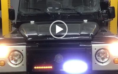 Defender front bumper DRL with dynamic indicator!　Part 1
